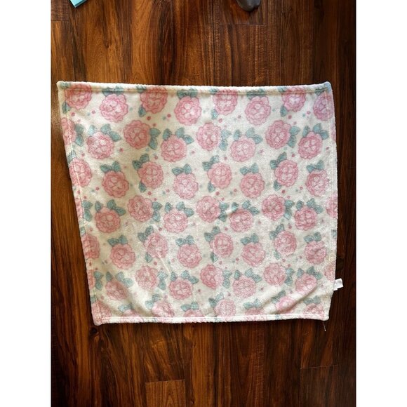 Baby Essentials Vtg Pink Roses Flowers Floral Security Baby Blanket Fleece 30” - Picture 7 of 16